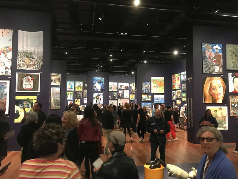 entering gallery one for the artist preview opening of The de Young Open 2023