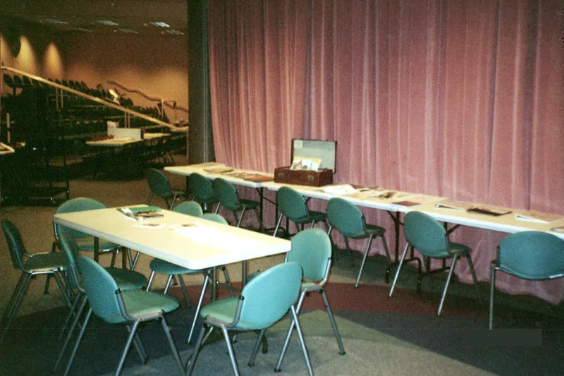 Tables exhibit Rhythm, Verse, and Composition, installation view