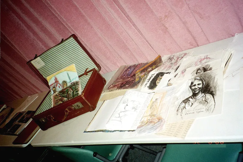 Leah Younker table for Rhythm, Verse, and Composition, installation view