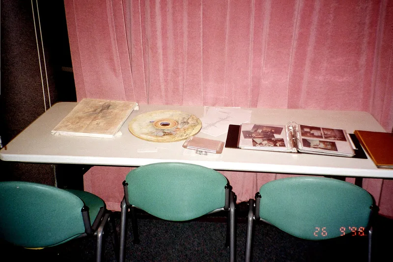 Eric Wong table for Rhythm, Verse, and Composition, installation view