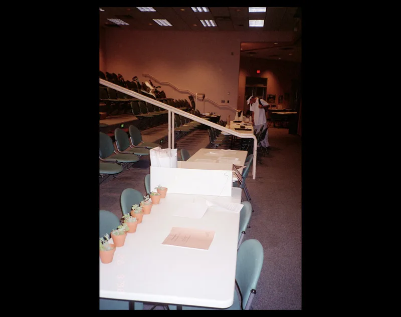 Jean Lee Habenicht table for Rhythm, Verse, and Composition, installation view