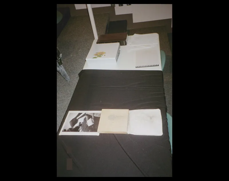 Table Exhibit in the Ruth Chapman Theater for Rhythm, Verse, and Composition, installation view
