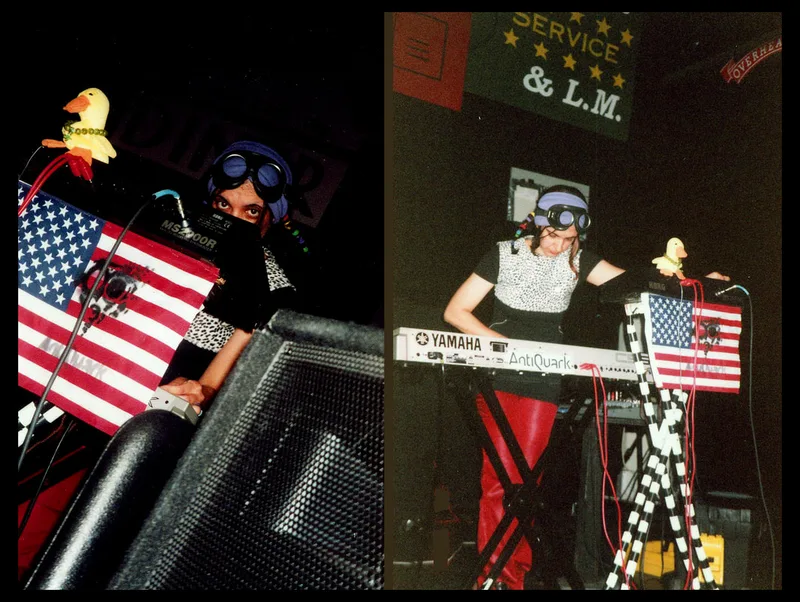 AntiQuark with Ant Dakini experimental performance 2002 at Eastlake High School