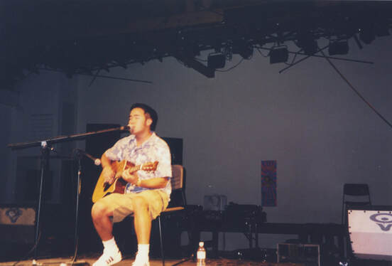 Terry Matsuoka performing at Sushi Performance and Visual Art
