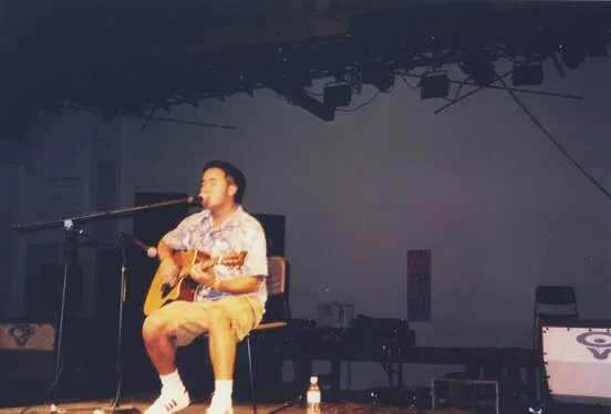 Terry Matsuoka performing at Sushi Performance and Visual Art