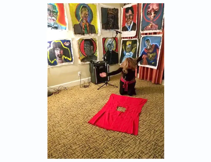 Patricia Maldonado interpretive dance performance at the Lafayette Hotel