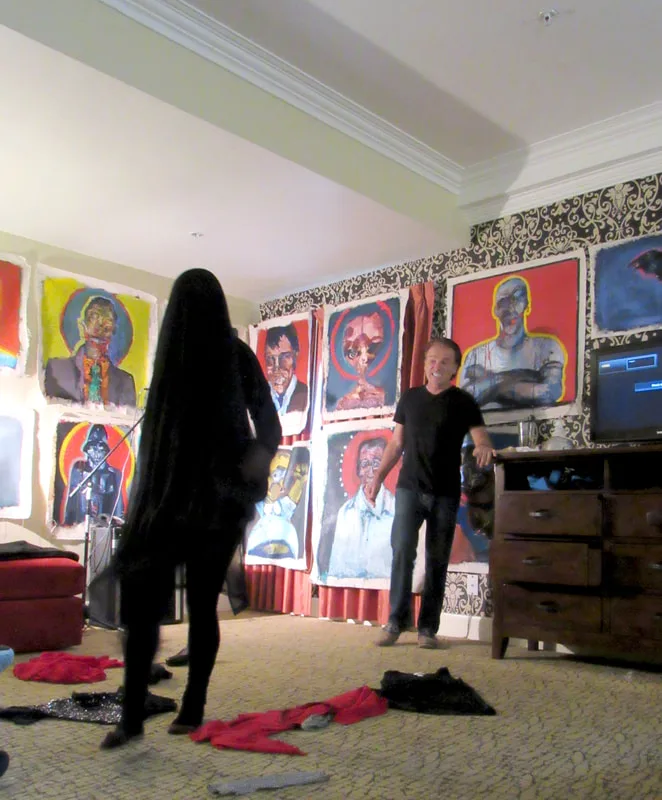 Patricia Maldonado interpretive dance performance at the Lafayette Hotel 